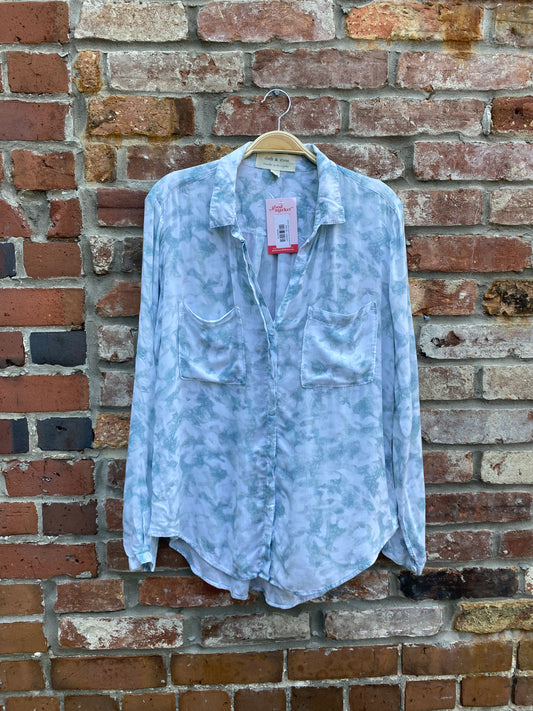 anthro cloth & stone wind brushed shirt