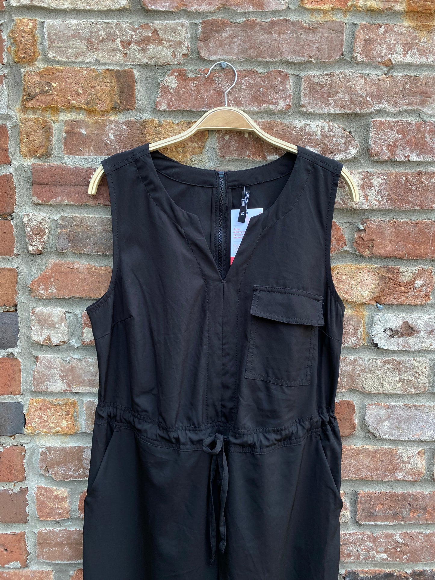 stitch star wide leg jumpsuit