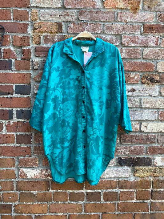vintage vivian lane tropical lounge shirt