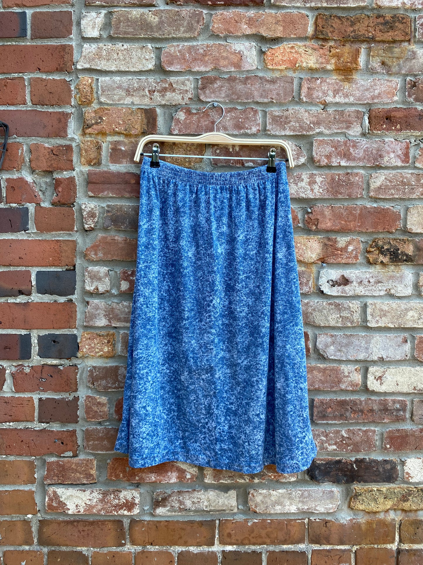 vintage 80s avon denim-look top and skirt set