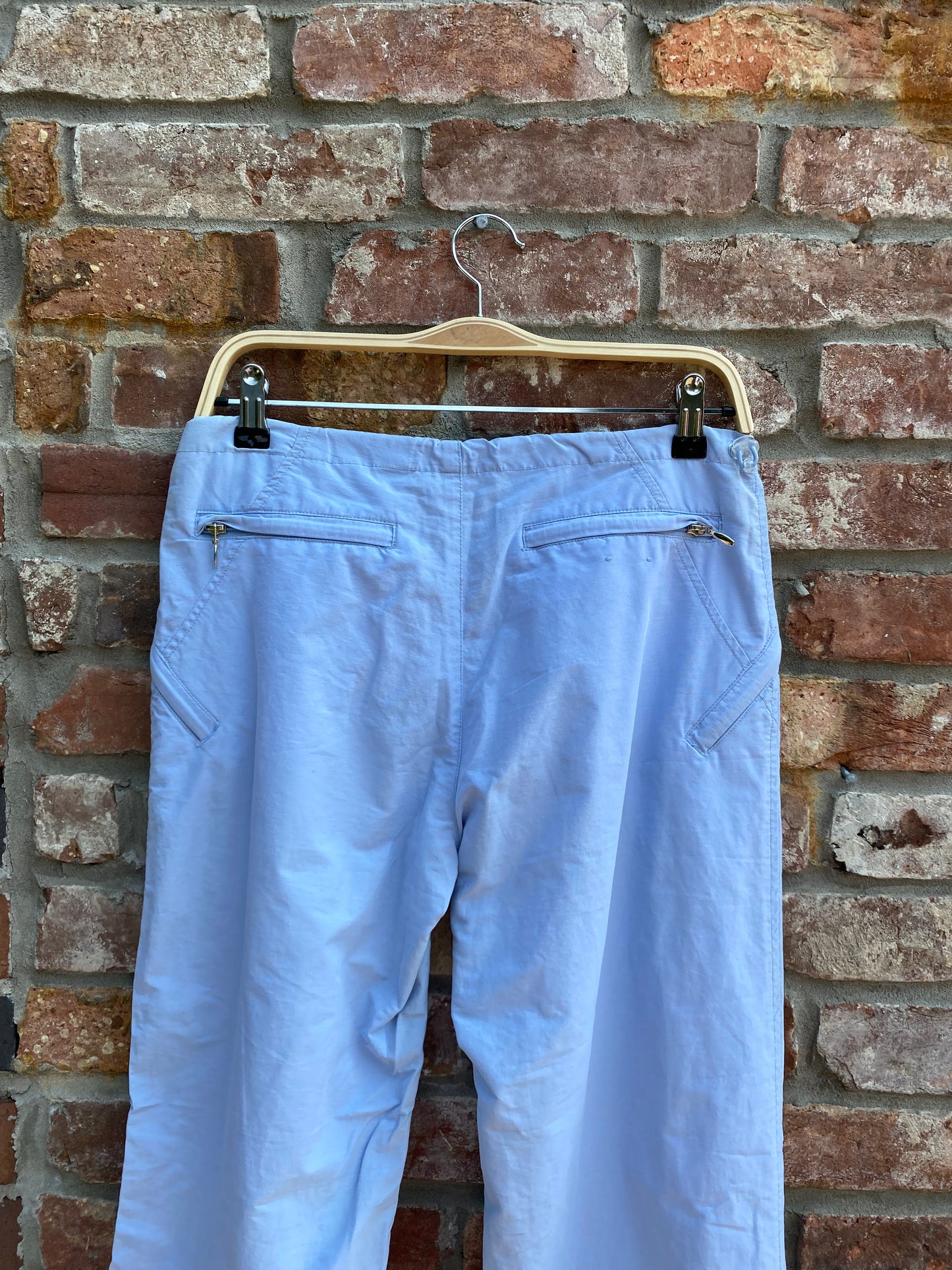 y2k garage flare leg zip off drawstring pants