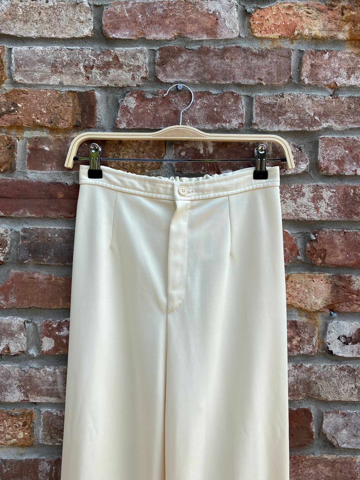 vintage 70s sears poly-knit flare trouser