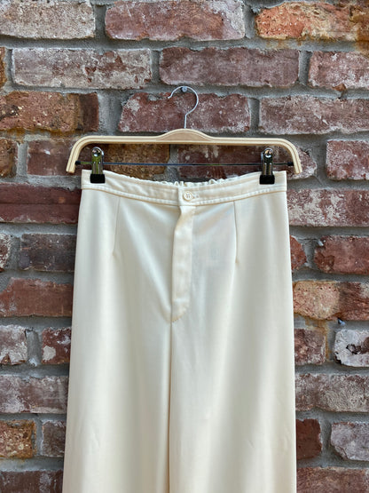 vintage 70s sears poly-knit flare trouser