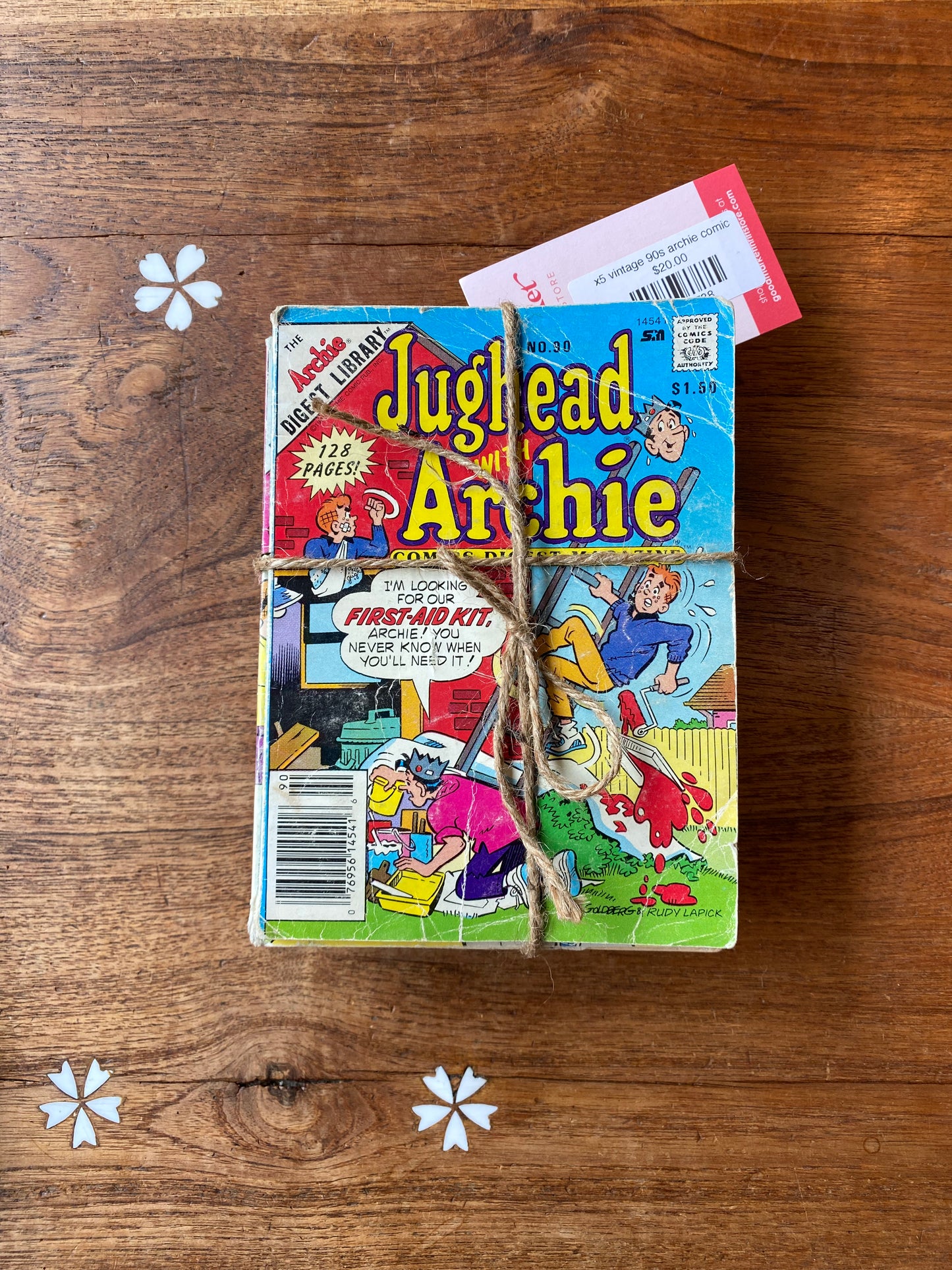 x5 vintage 90s archie comics