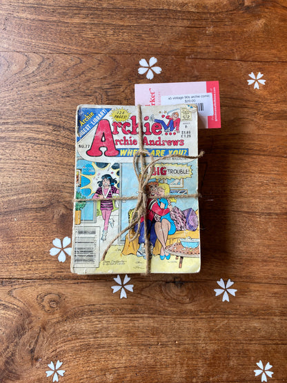 x5 vintage 90s archie comics