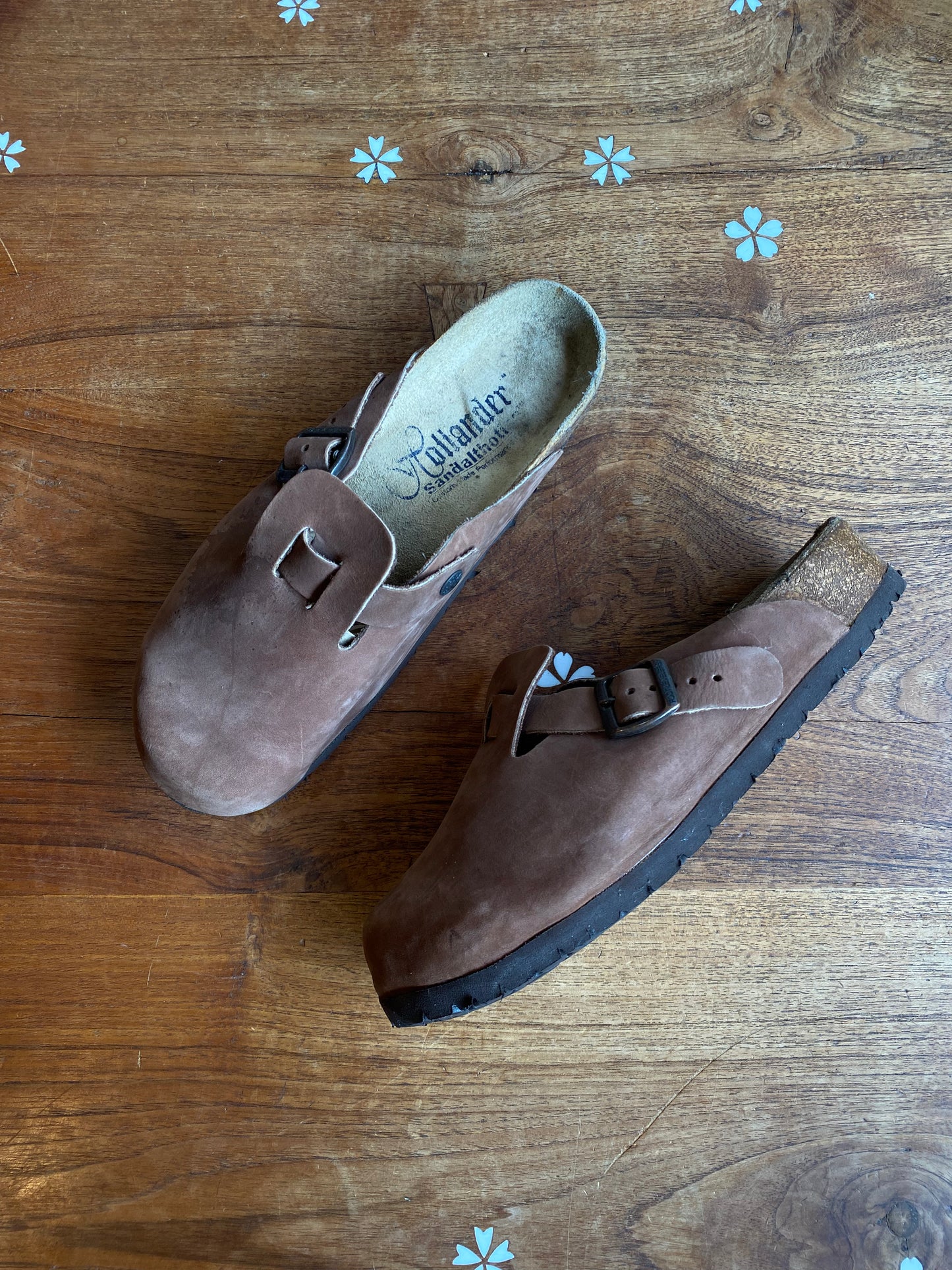 hollander leather boston clogs