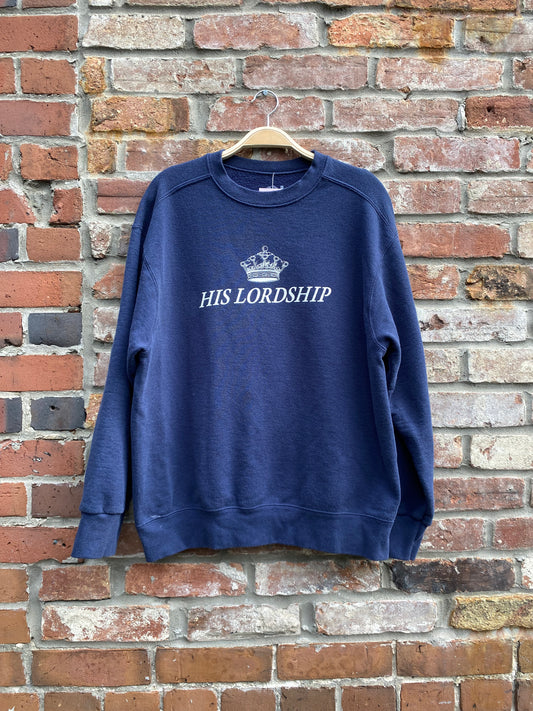 vintage 00s his lordship graphic crew