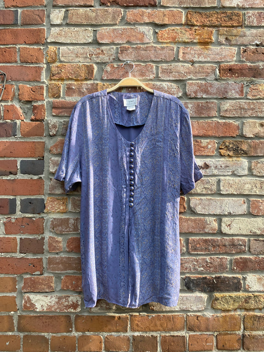 vintage 00s pride & joy paisley tie back shirt