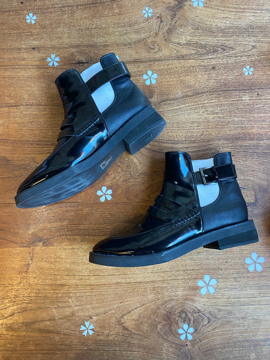 free people vegan penny loafer chelsea boot