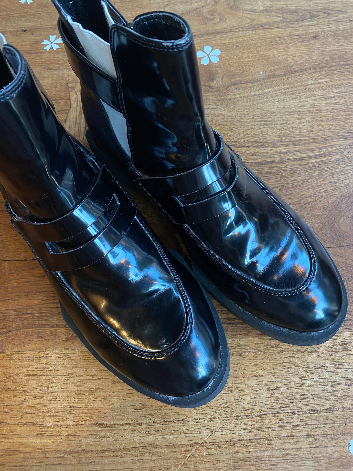 free people vegan penny loafer chelsea boot