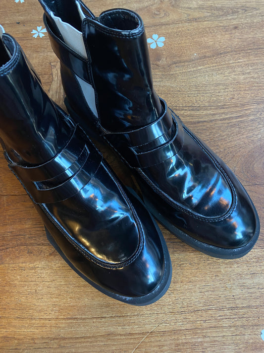 free people vegan penny loafer chelsea boot