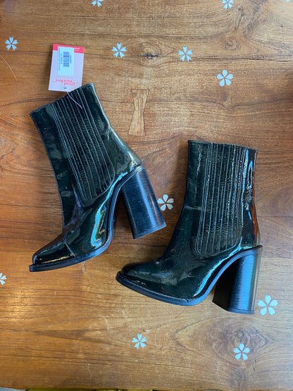 opening ceremony glitter heeled chelsea boots