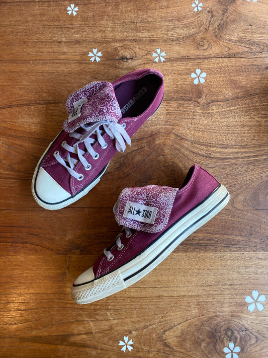 converse all star double flap low sneakers