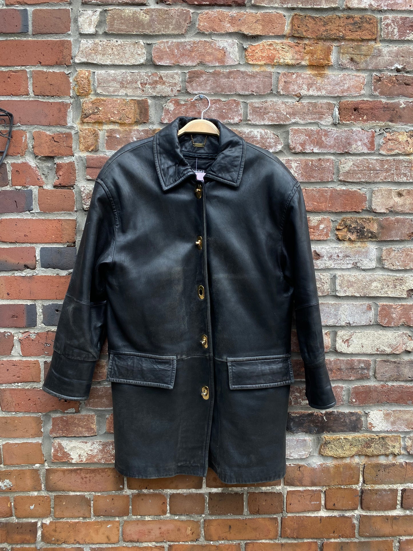 vintage danier turn lock butter leather jacket