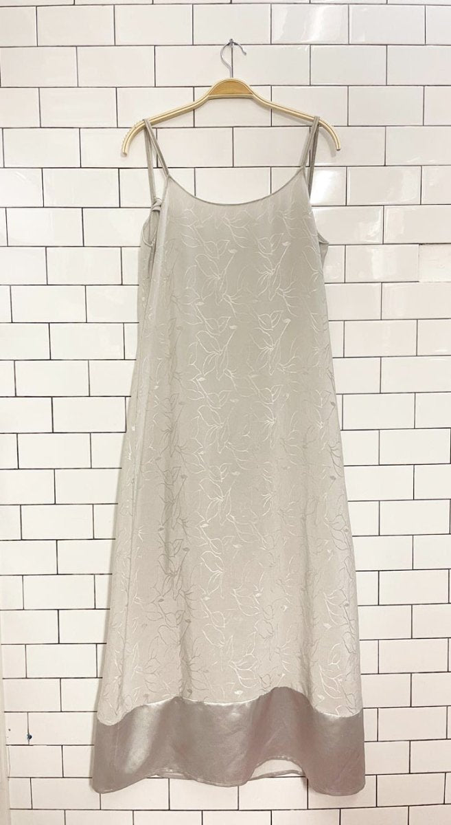 rework x vintage satin floral print maxi slip dress - good market thrift store