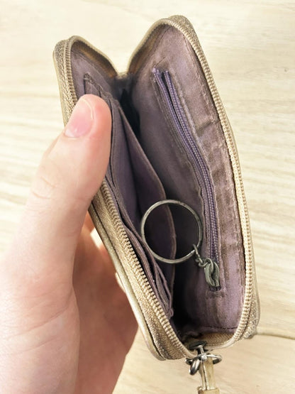 coach leather c monogram wristlet - good market thrift store