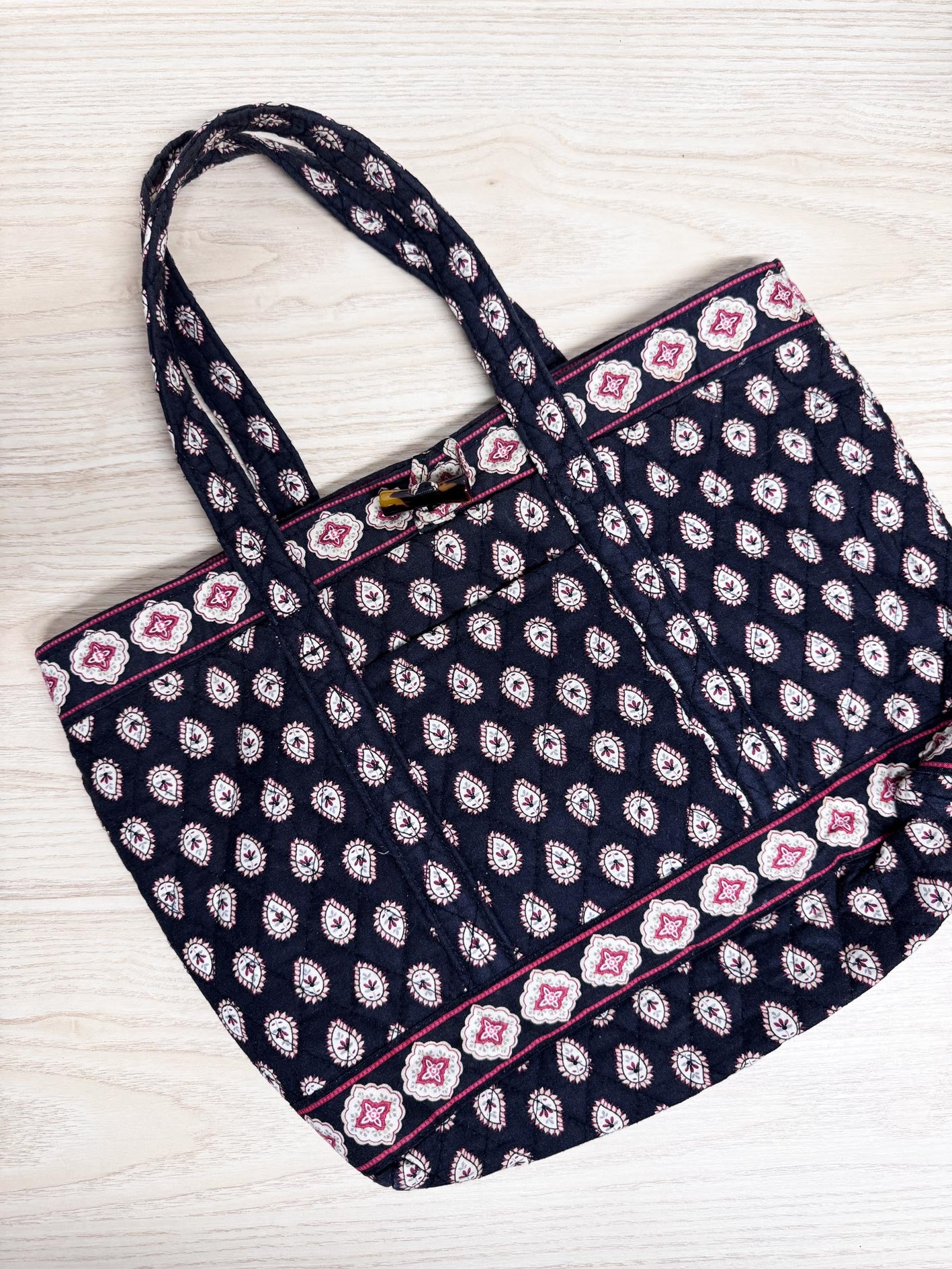 vera bradley paisley quilted tote bag | anthropologie