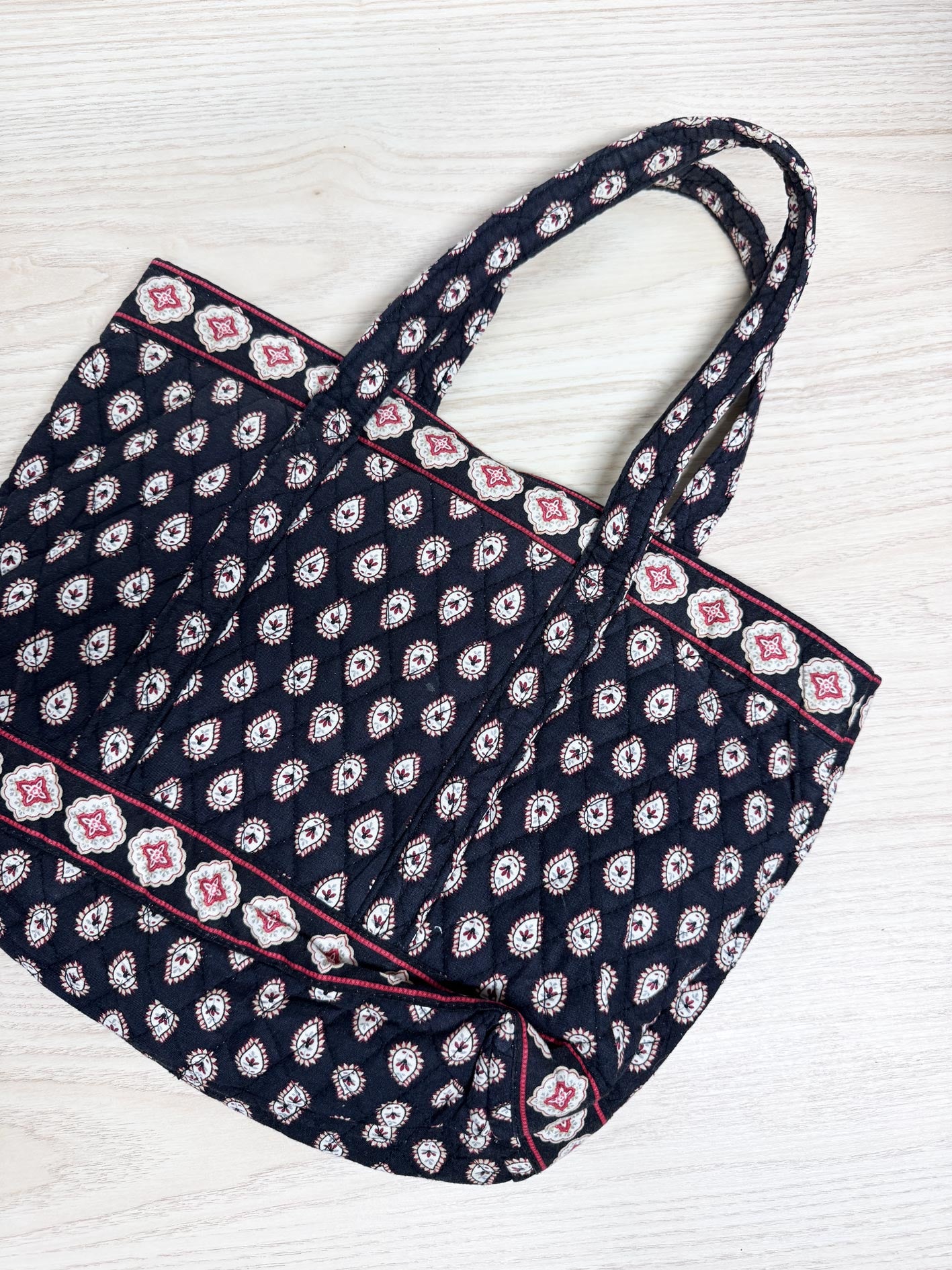 vera bradley paisley quilted tote bag | anthropologie