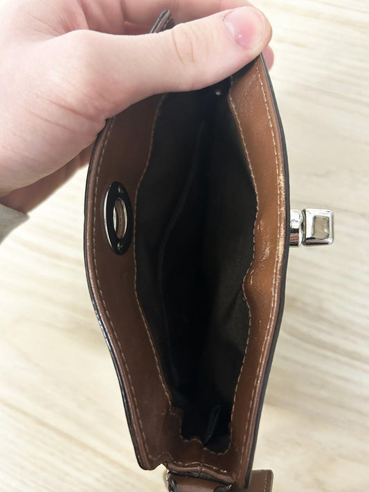 vintage 00s coach c monogram canvas wristlet - good market thrift store