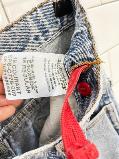 vintage 90s legendary gold ripped jeans - good market thrift store