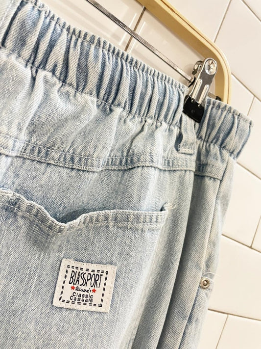 vintage 00s bill blass sport denim skirt - good market thrift store