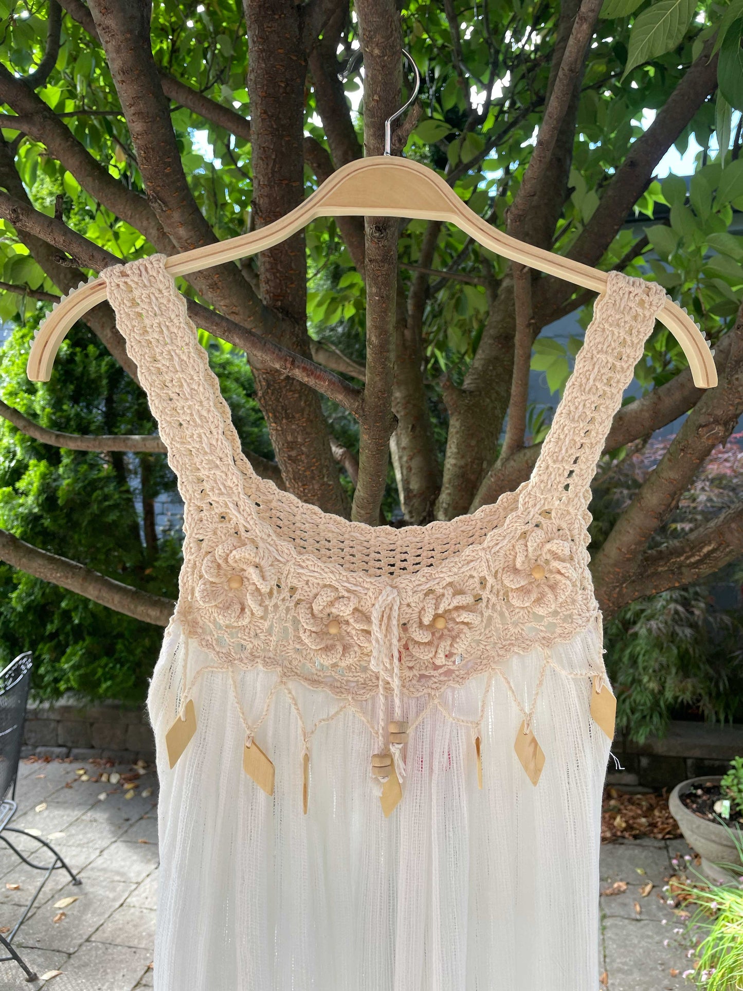 handmade crochet top beach coverup