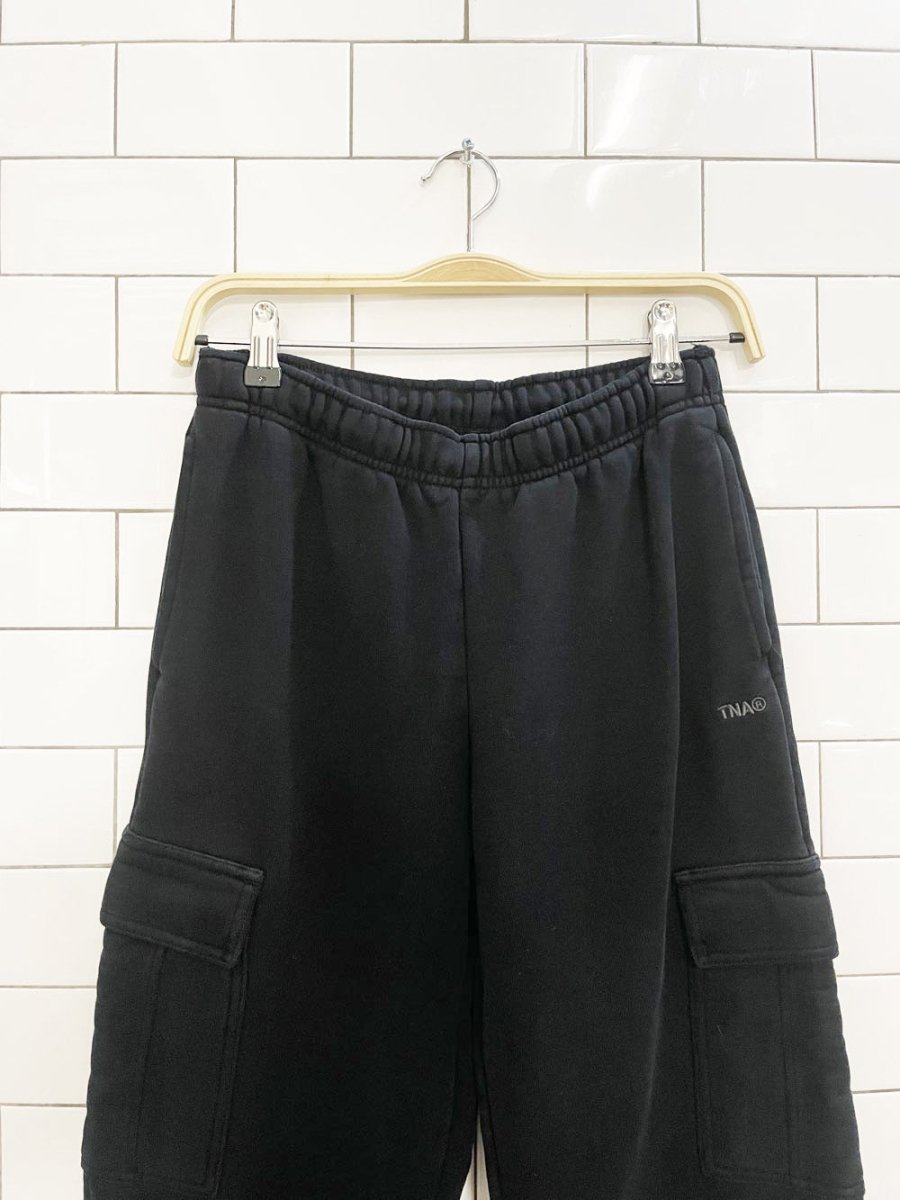 tna sweat fleece cozy cargo sweat pant - good market thrift store