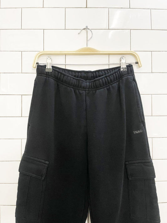 tna sweat fleece cozy cargo sweat pant - good market thrift store