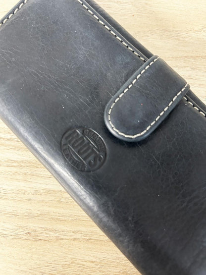 vintage 00s roots leather wallet - good market thrift store