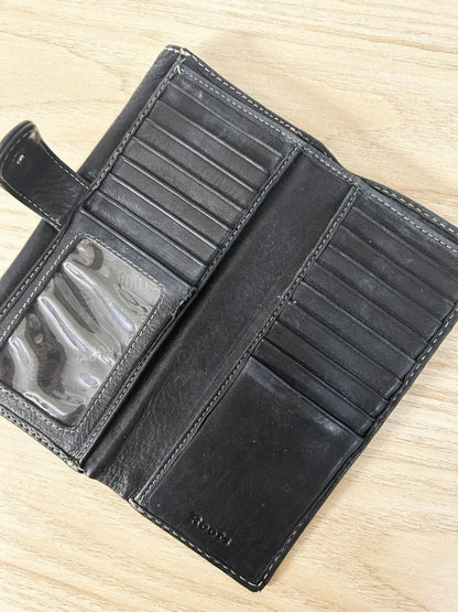 vintage 00s roots leather wallet - good market thrift store