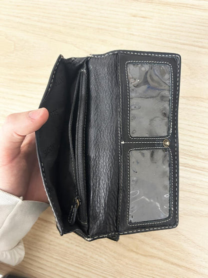 vintage 00s roots leather wallet - good market thrift store