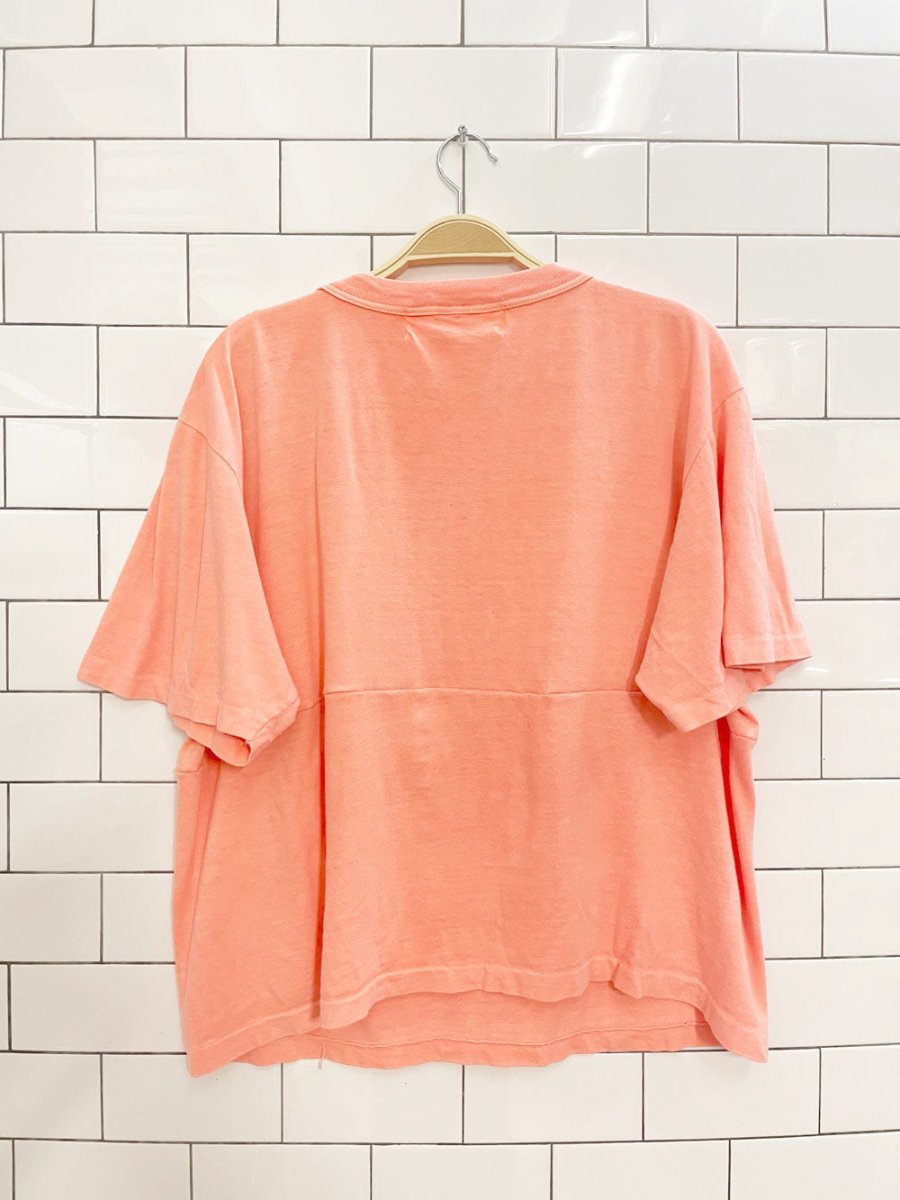 rework x vintage 90s non fiction neon salt wash tee - good market thrift store