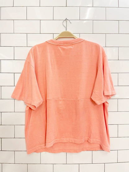 rework x vintage 90s non fiction neon salt wash tee - good market thrift store