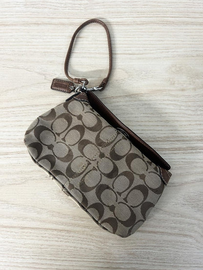 vintage 00s coach c monogram canvas wristlet - good market thrift store