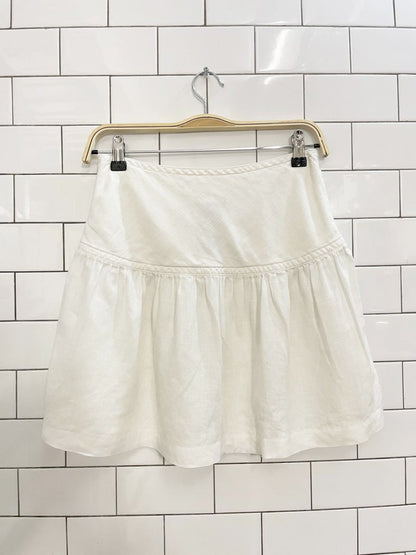 rework x y2k jacob 100% linen mini skirt - good market thrift store