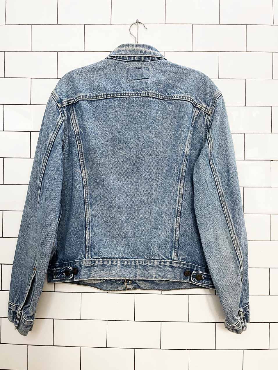 vintage 90s levi's 70506 denim trucker jacket | winston rodeo series | made in usa