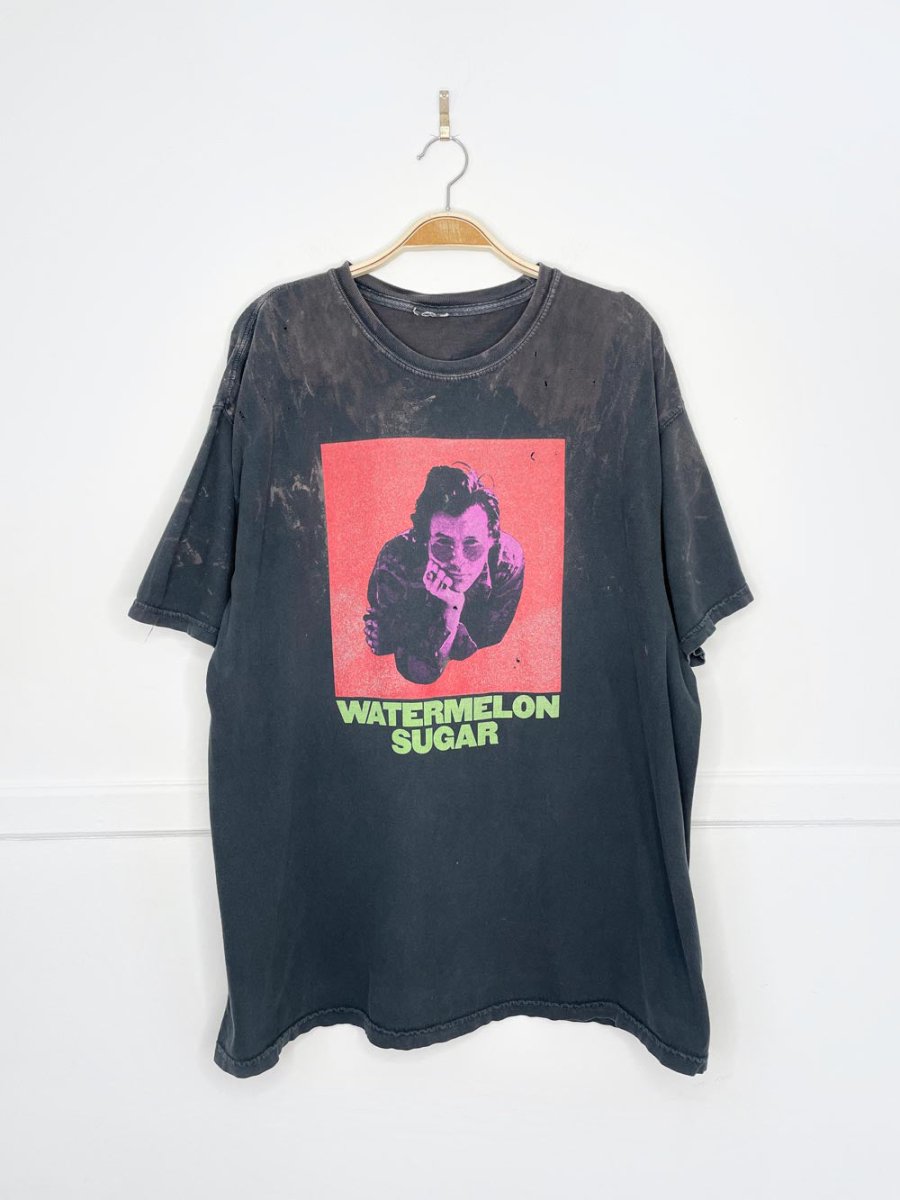 harry styles watermelon sugar tour bleached tee - good market thrift store