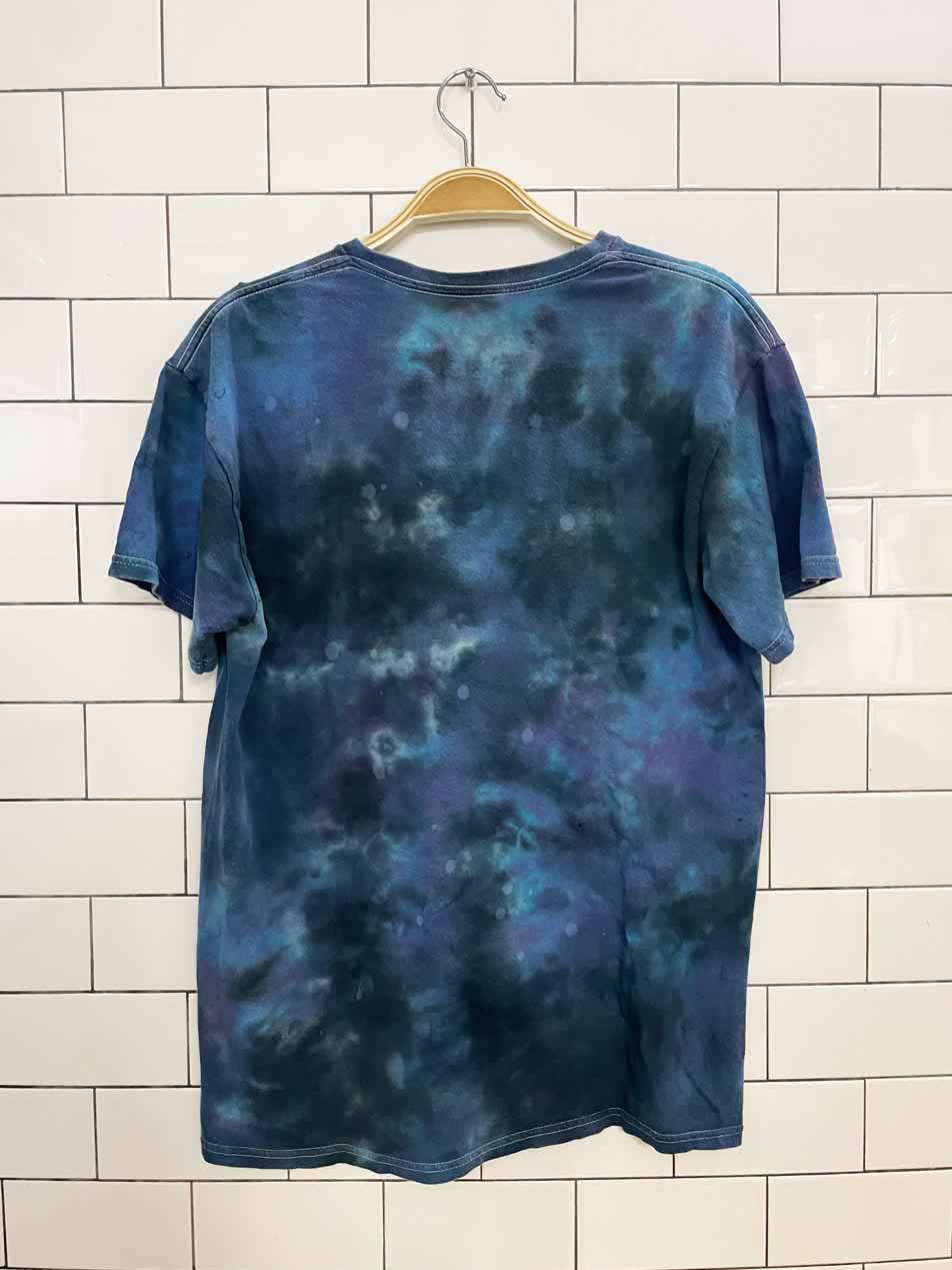 vintage 90s dom space kitty tie dye tee
