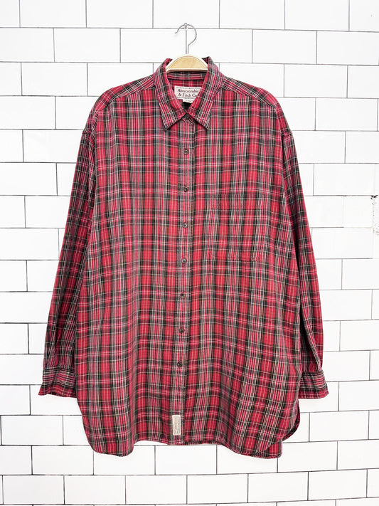 vintage 90s abercrombie flannel shirt