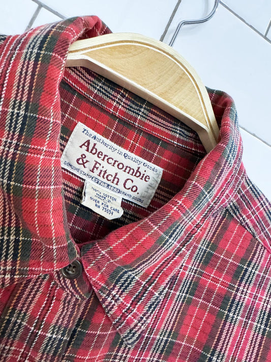 vintage 90s abercrombie flannel shirt