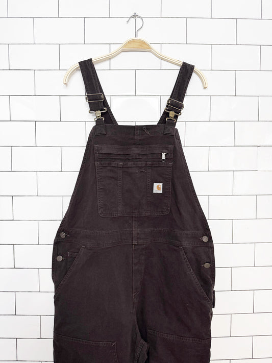 carhartt loose-fit double knee twill overalls