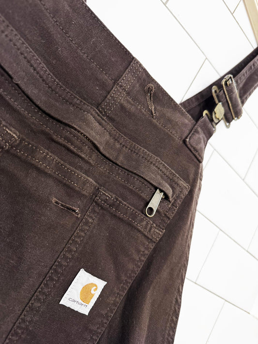 carhartt loose-fit double knee twill overalls