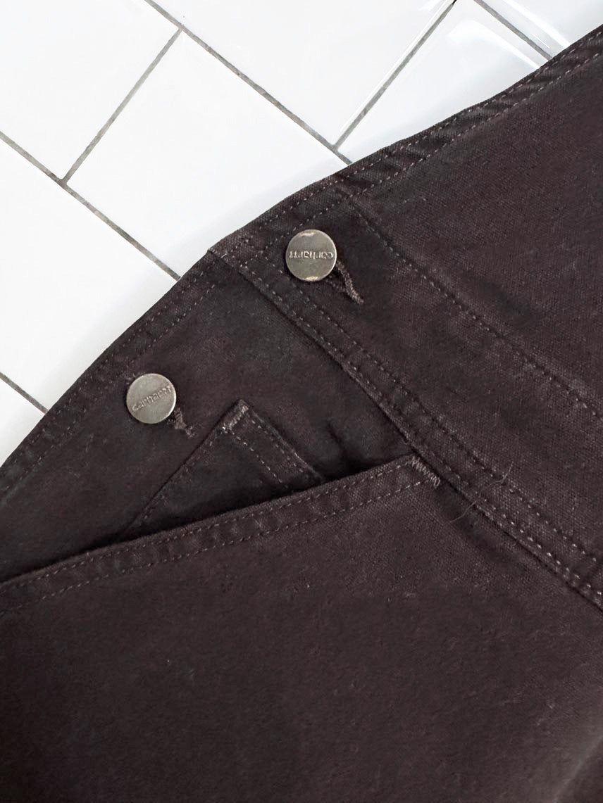 carhartt loose-fit double knee twill overalls