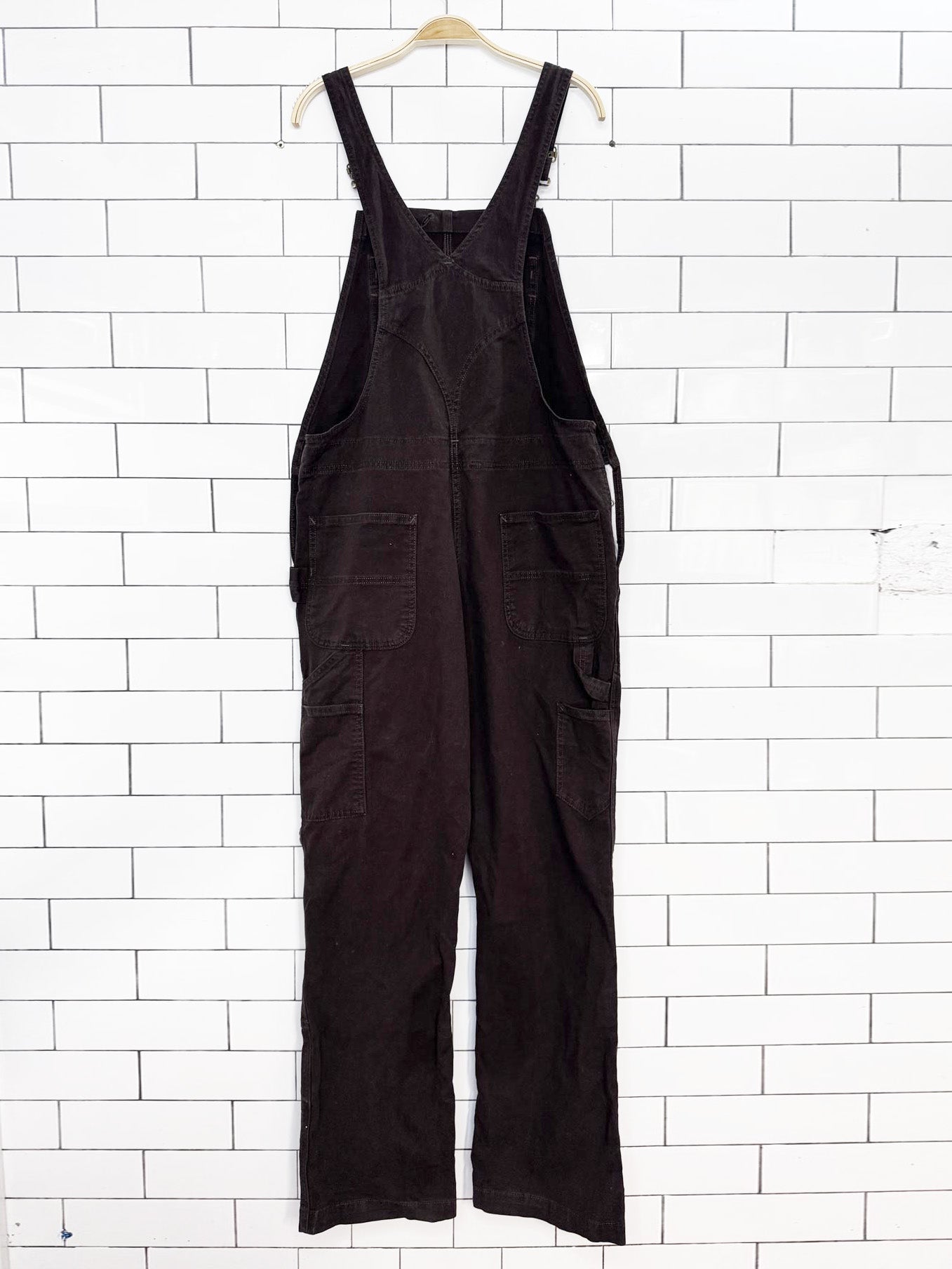 carhartt loose-fit double knee twill overalls