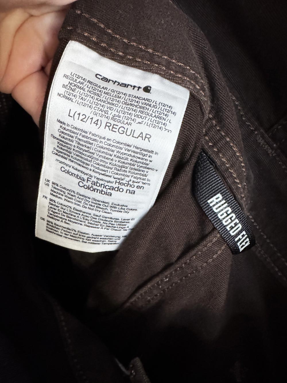 carhartt loose-fit double knee twill overalls
