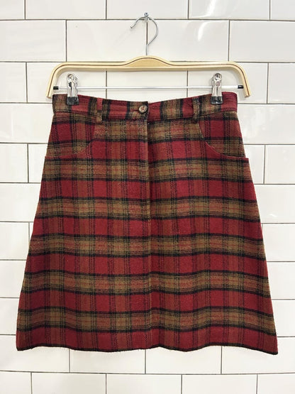 vintage 90s jump fashion plaid mini skirt - good market thrift store