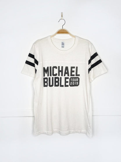 michael buble varsity block tee | 2019 tour - good market thrift store