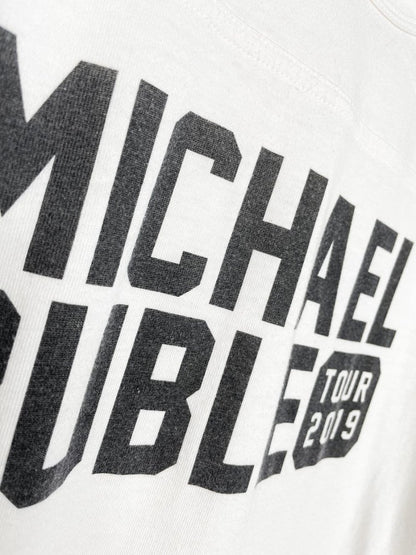 michael buble varsity block tee | 2019 tour - good market thrift store