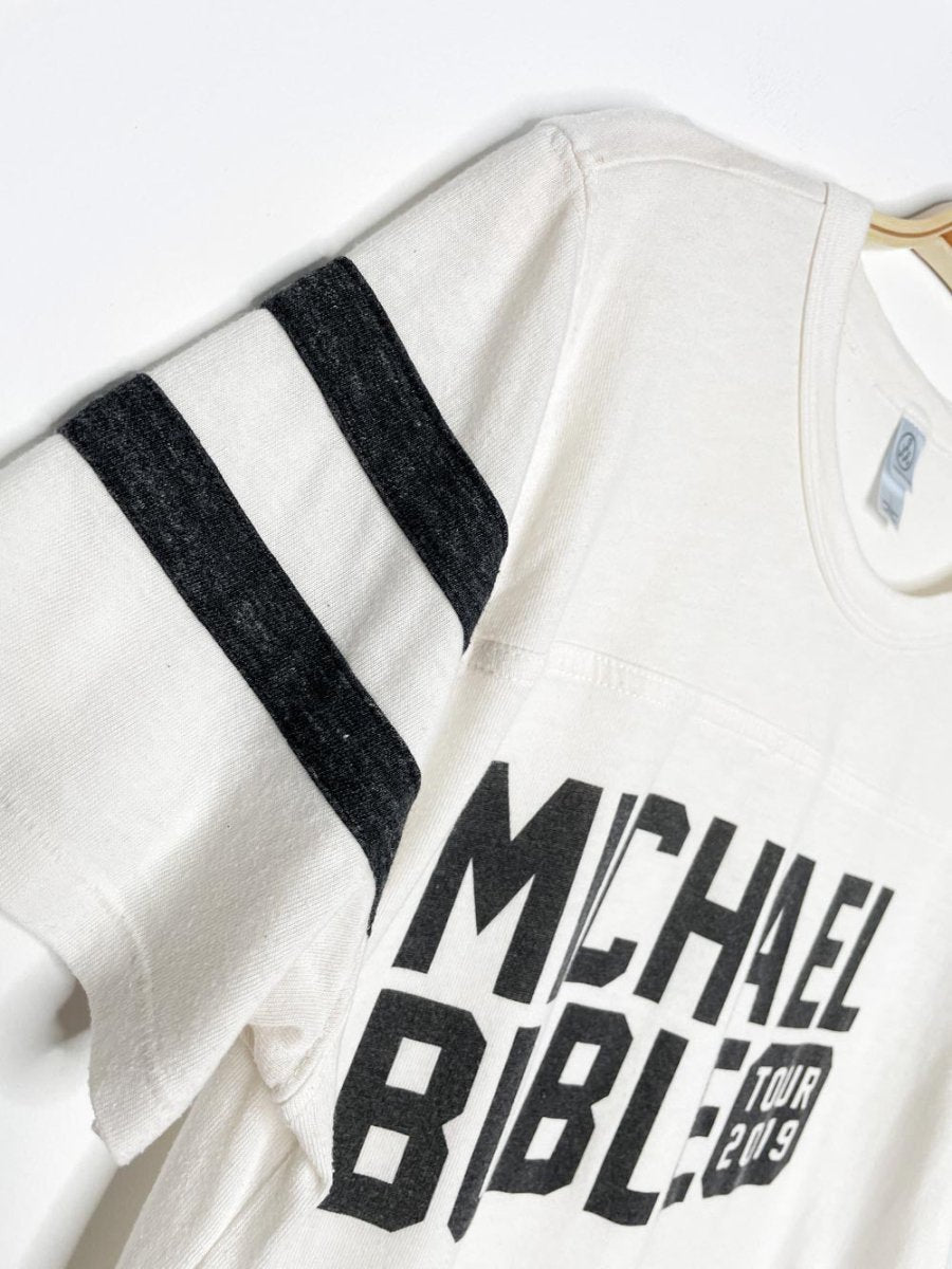 michael buble varsity block tee | 2019 tour - good market thrift store