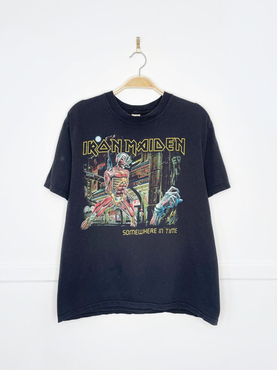 vintage 00s iron maiden somewhere in time tee | 2008 anvil - good market thrift store